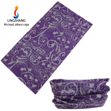 LINGSHANG chapeaux bandana satin sans couture bandana multifonctionnel